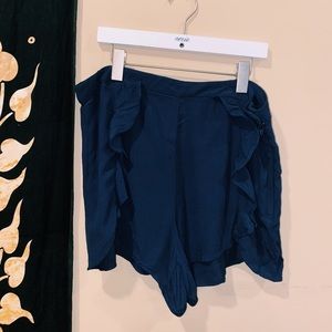 navy blue soft shorts